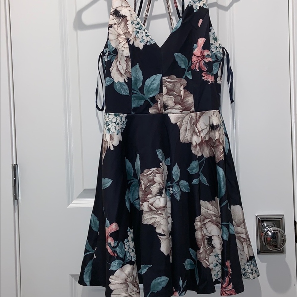 Papaya Floral Print Dress